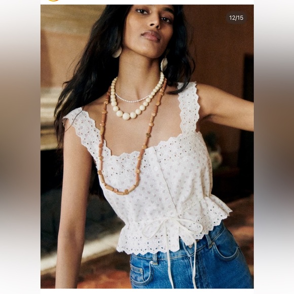 Sezane Tops - Sezane Nouri Top Mili Print - Size 4